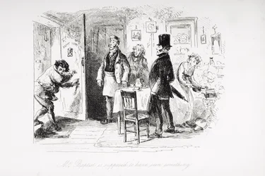 Il signor Baptist sembra aver visto qualcosa, illustrazione da 